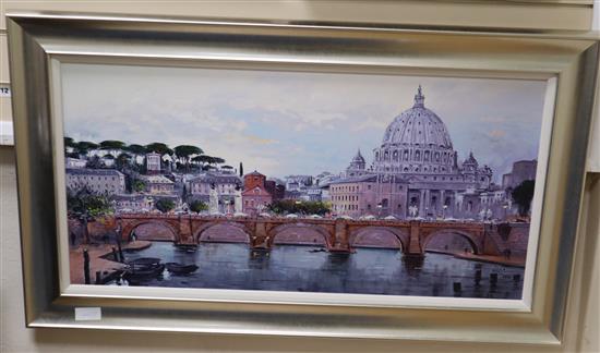 Henderson Cisz, limited edition print, St Peters, Rome, 45 x 90cm